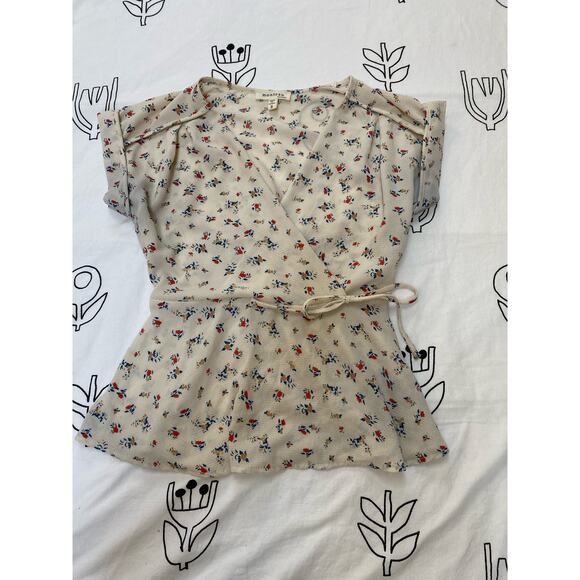 Monteau Los Angeles Tops - Monteau Los Angeles floral shirt